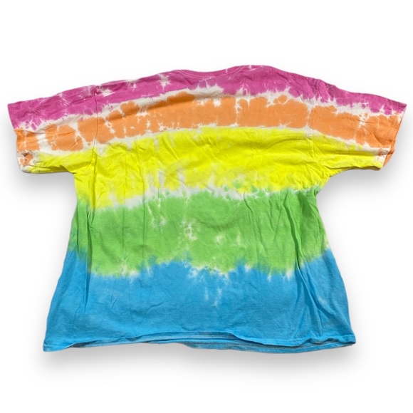 Woodstock Liquid Blue 2XL Tie Dye 2016 Music Concert Tee Green Blue Yellow Pink - Picture 2 of 4